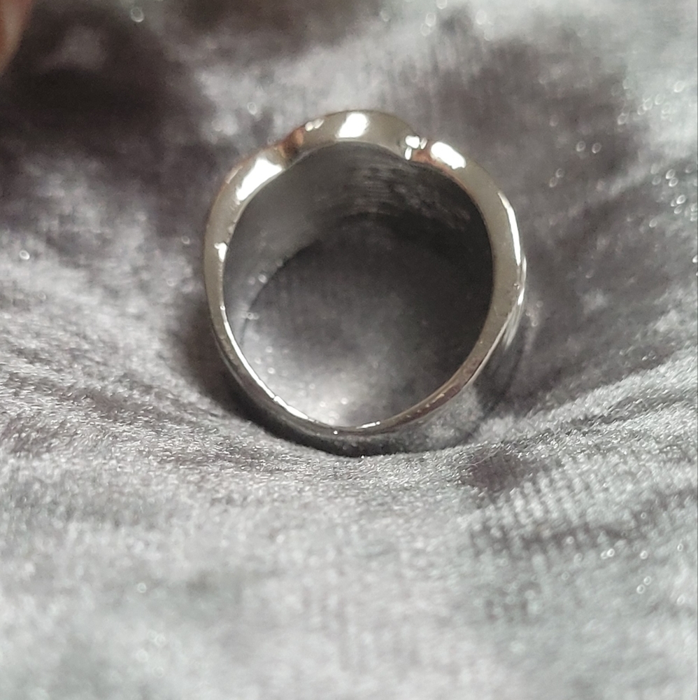 Luxury Dark Blue Statement Ring - Picture 4 of 9